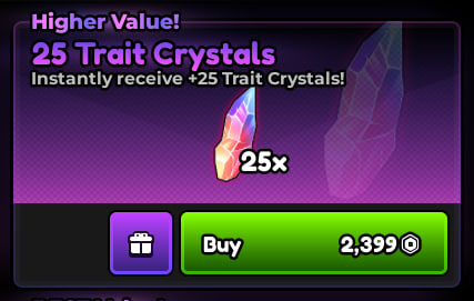 25 Trait Crystals